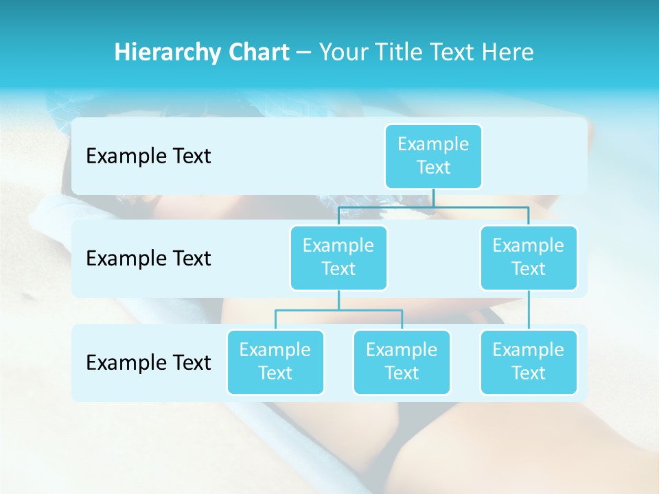 Sunbathing Portrait Bikini PowerPoint Template
