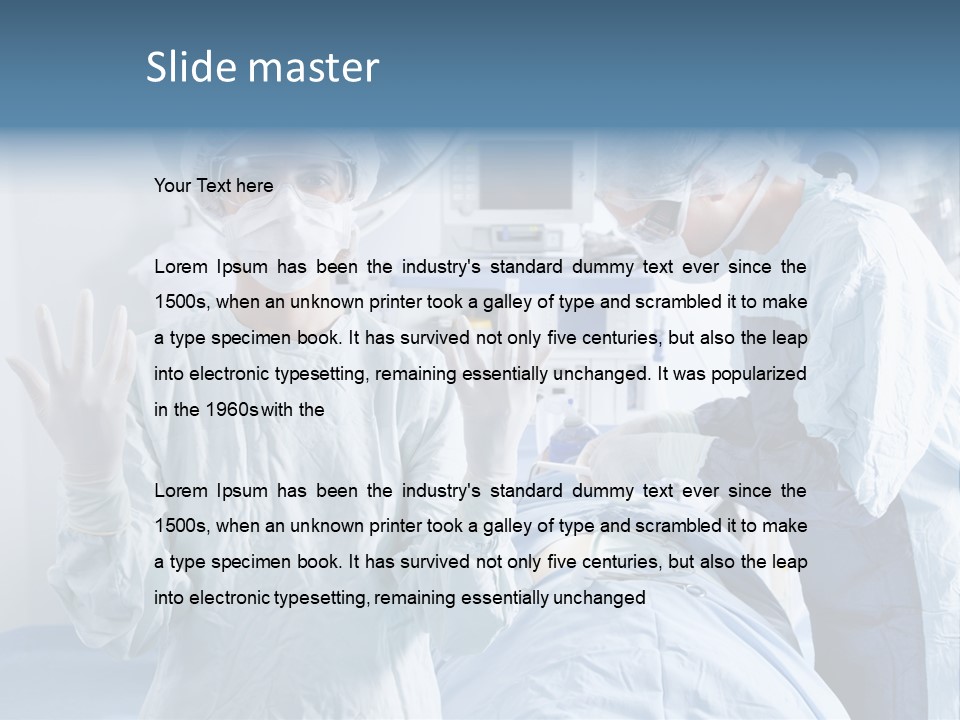 Doctor Health Sedation PowerPoint Template