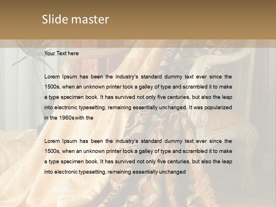 Wrinkled Rough Material PowerPoint Template