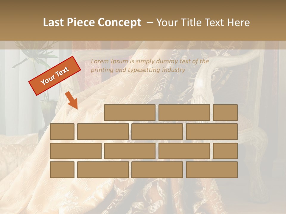 Wrinkled Rough Material PowerPoint Template