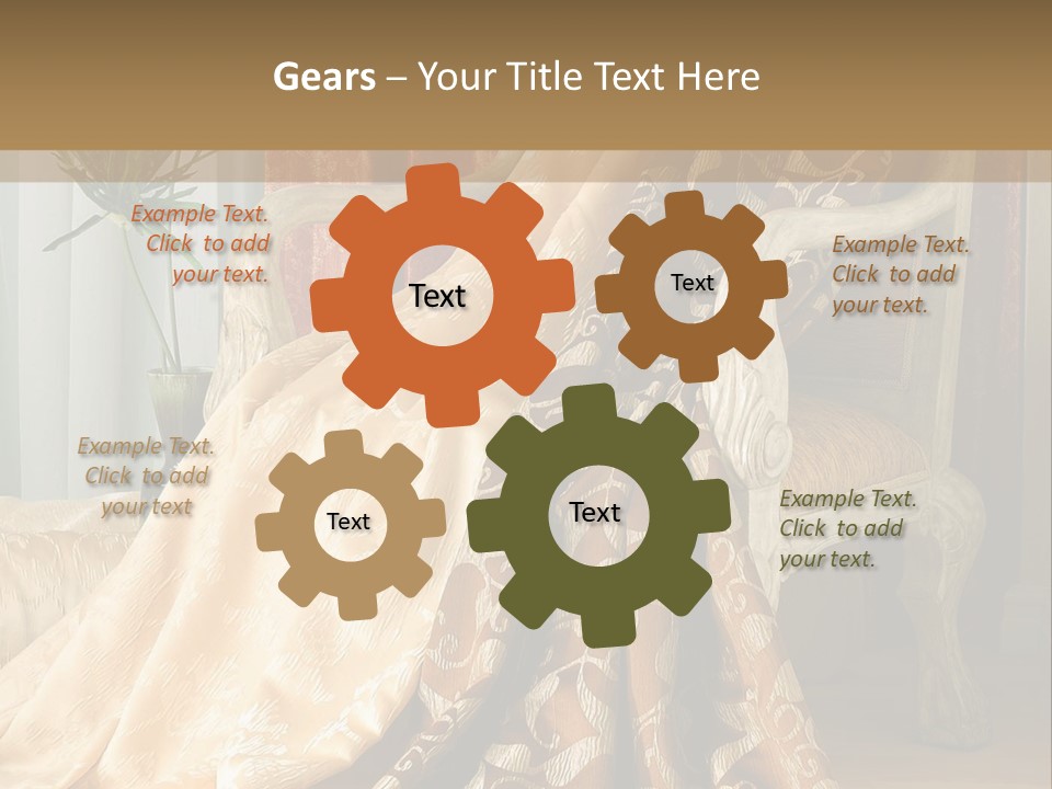 Wrinkled Rough Material PowerPoint Template