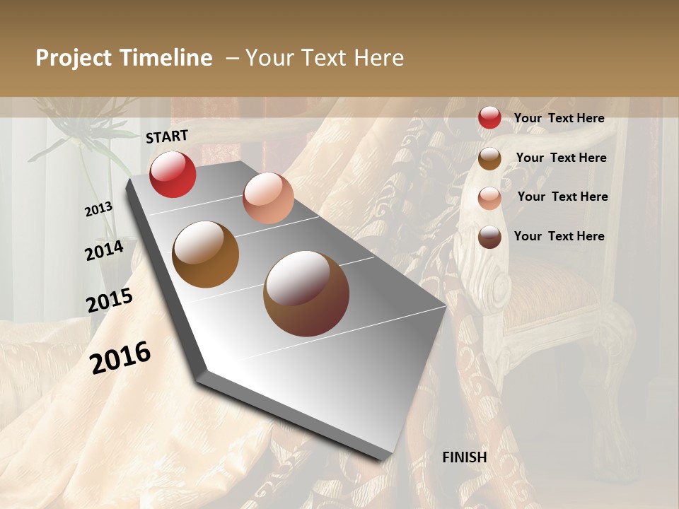 Wrinkled Rough Material PowerPoint Template