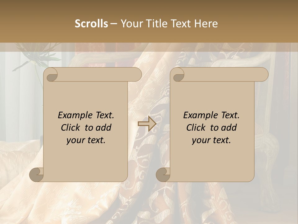 Wrinkled Rough Material PowerPoint Template