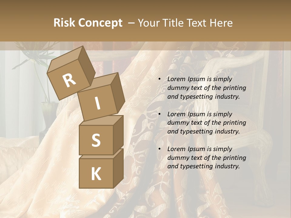 Wrinkled Rough Material PowerPoint Template