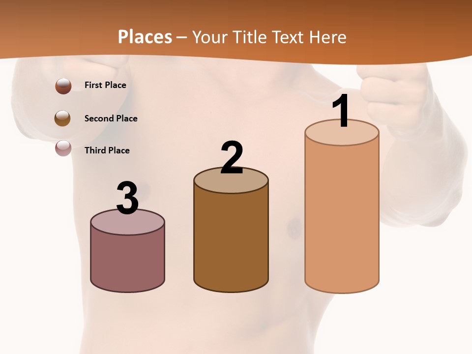 Thumbs Up Topless Fitness PowerPoint Template