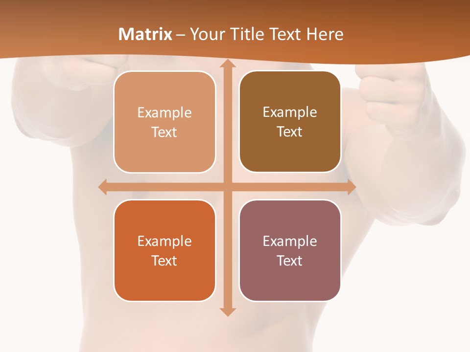 Thumbs Up Topless Fitness PowerPoint Template