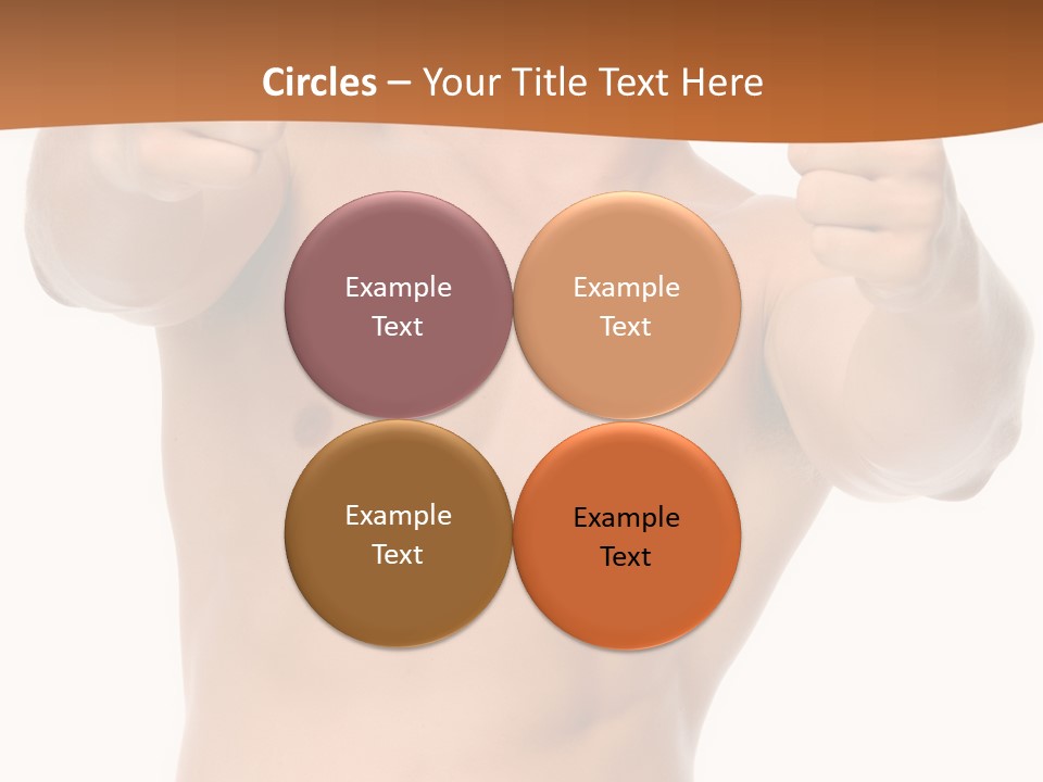 Thumbs Up Topless Fitness PowerPoint Template