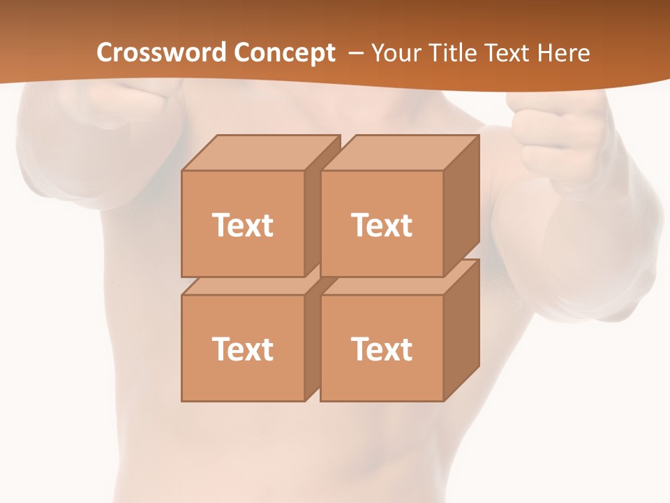 Thumbs Up Topless Fitness PowerPoint Template