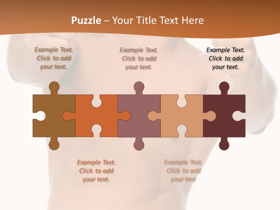 Thumbs Up Topless Fitness PowerPoint Template