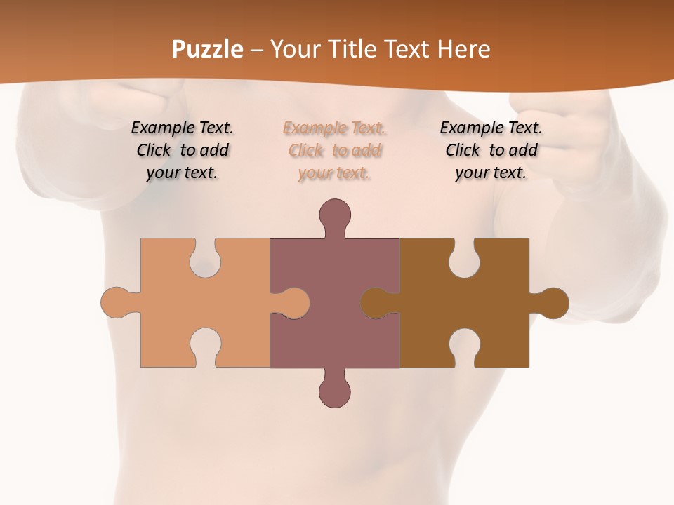 Thumbs Up Topless Fitness PowerPoint Template