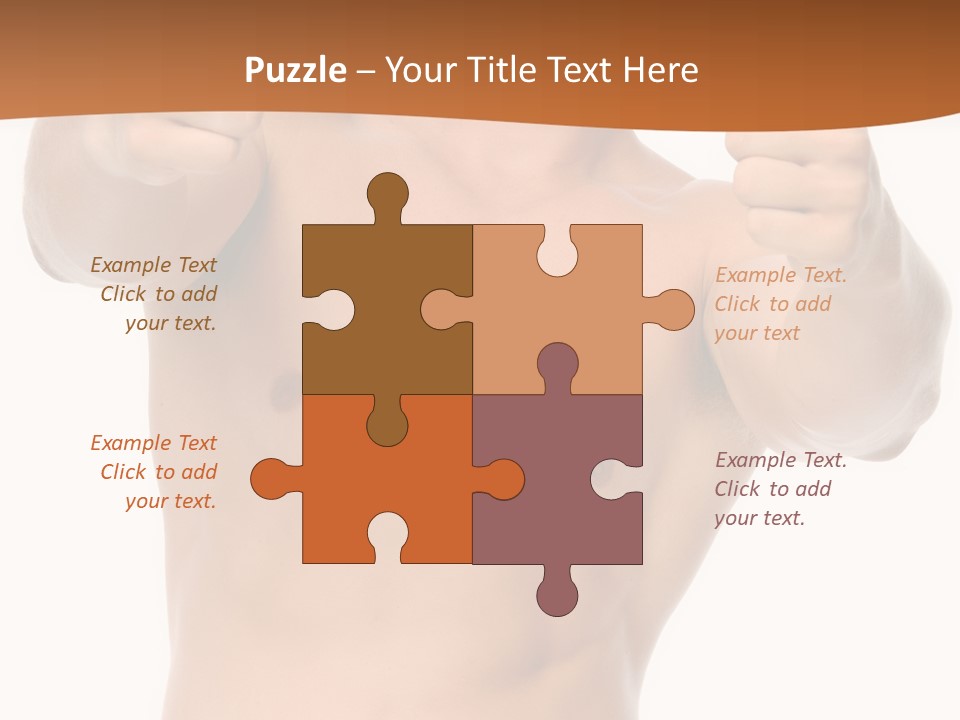 Thumbs Up Topless Fitness PowerPoint Template