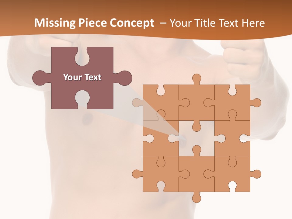 Thumbs Up Topless Fitness PowerPoint Template