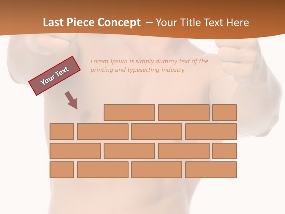 Thumbs Up Topless Fitness PowerPoint Template