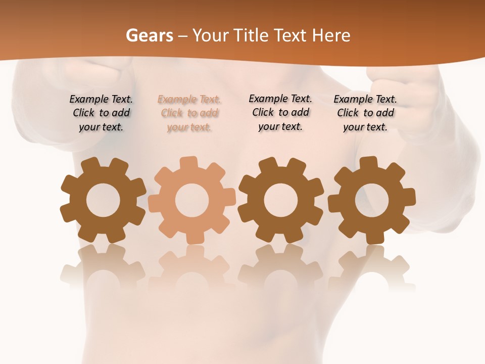 Thumbs Up Topless Fitness PowerPoint Template