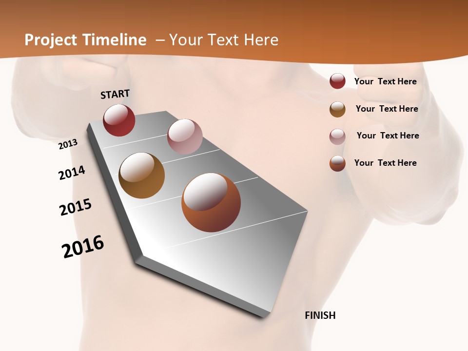 Thumbs Up Topless Fitness PowerPoint Template