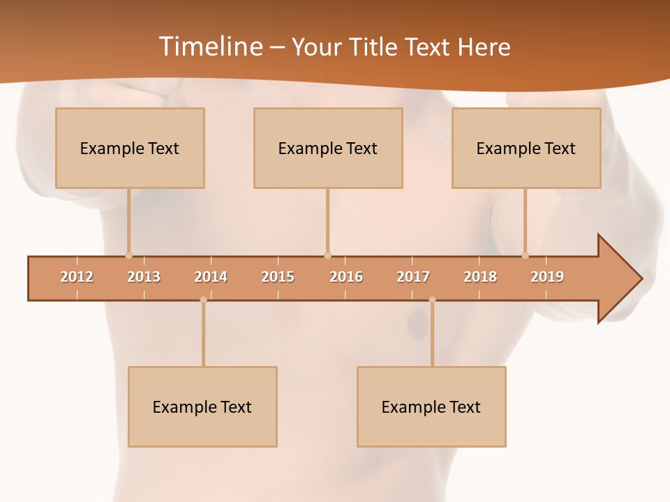 Thumbs Up Topless Fitness PowerPoint Template