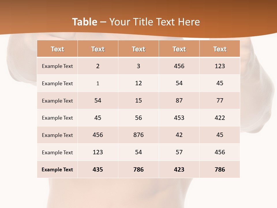 Thumbs Up Topless Fitness PowerPoint Template