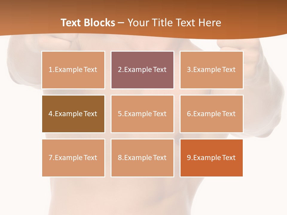 Thumbs Up Topless Fitness PowerPoint Template