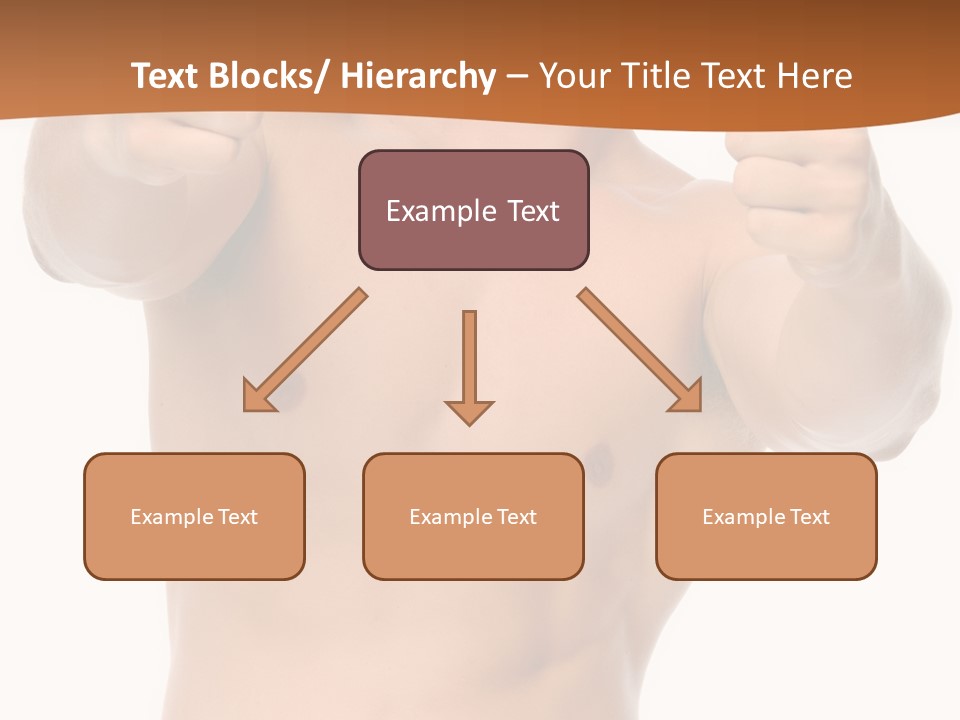 Thumbs Up Topless Fitness PowerPoint Template