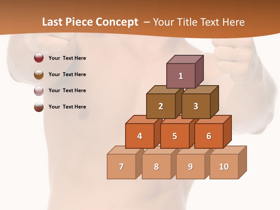 Thumbs Up Topless Fitness PowerPoint Template