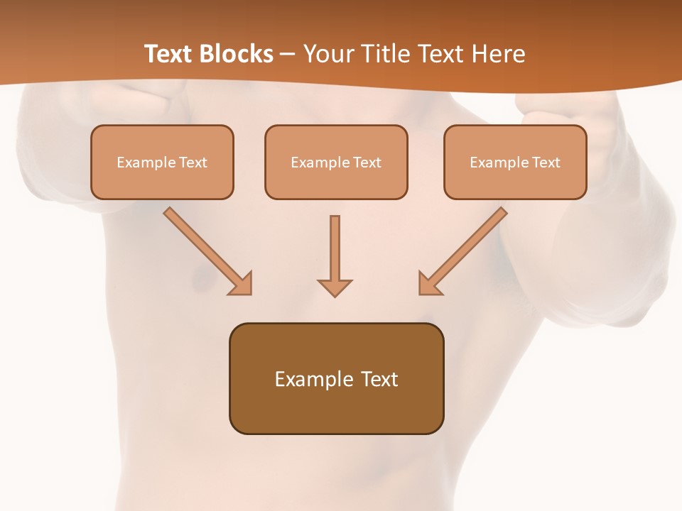 Thumbs Up Topless Fitness PowerPoint Template