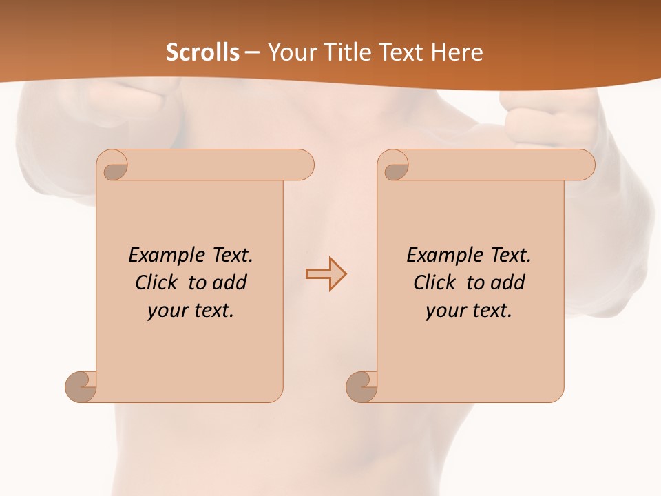 Thumbs Up Topless Fitness PowerPoint Template