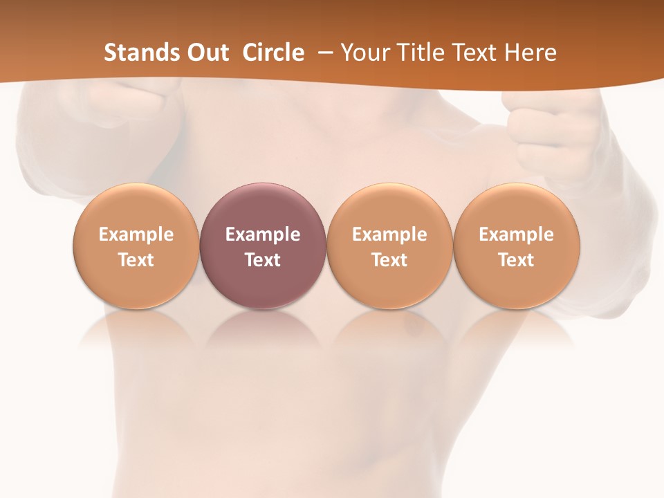 Thumbs Up Topless Fitness PowerPoint Template