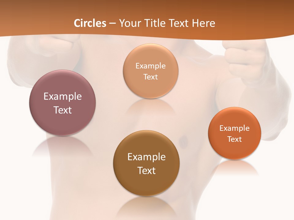 Thumbs Up Topless Fitness PowerPoint Template