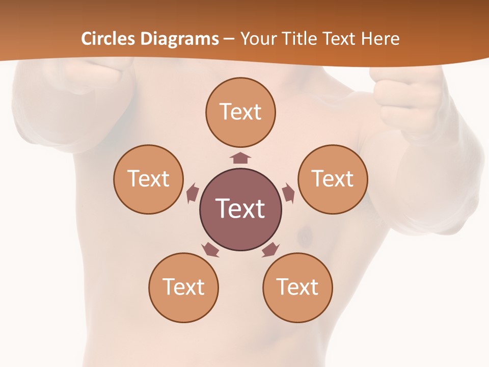 Thumbs Up Topless Fitness PowerPoint Template