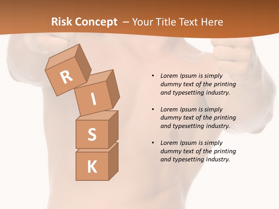 Thumbs Up Topless Fitness PowerPoint Template