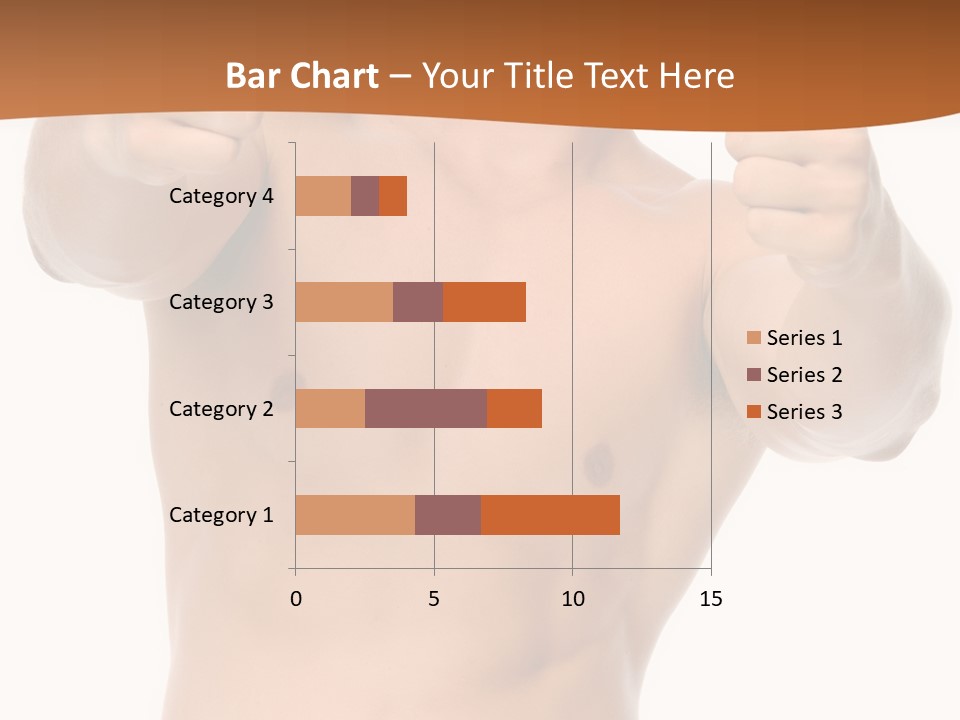Thumbs Up Topless Fitness PowerPoint Template