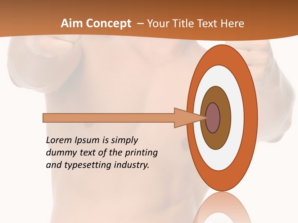 Thumbs Up Topless Fitness PowerPoint Template