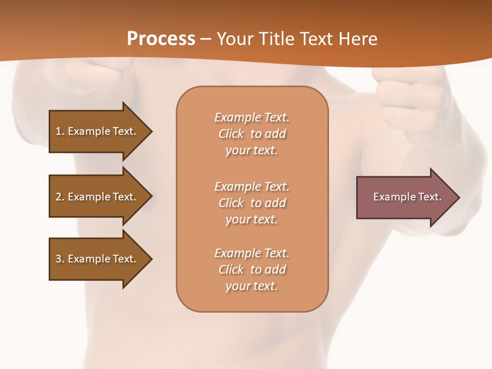 Thumbs Up Topless Fitness PowerPoint Template