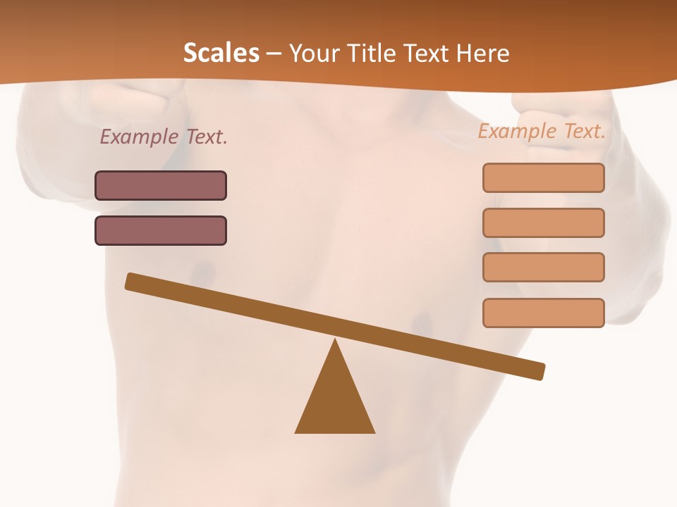 Thumbs Up Topless Fitness PowerPoint Template