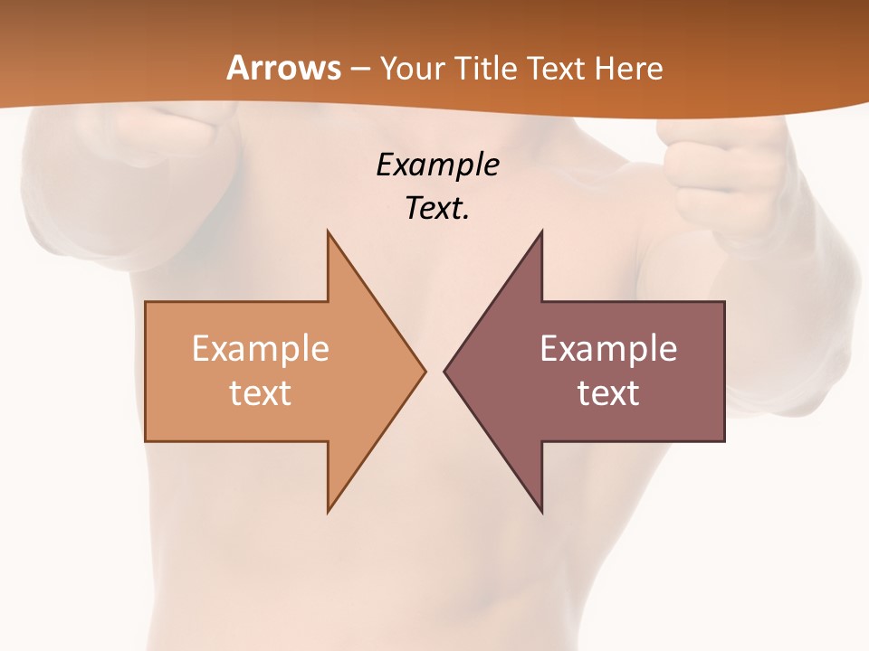 Thumbs Up Topless Fitness PowerPoint Template