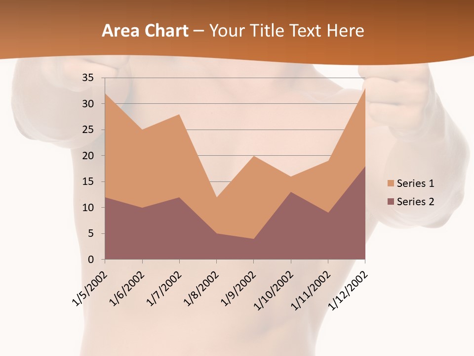 Thumbs Up Topless Fitness PowerPoint Template