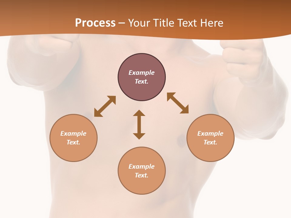 Thumbs Up Topless Fitness PowerPoint Template