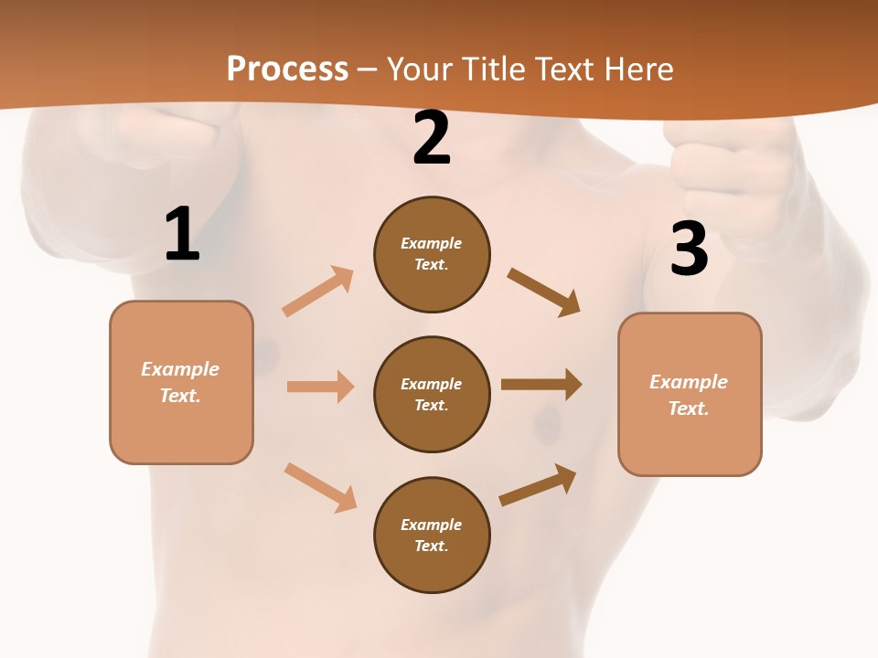 Thumbs Up Topless Fitness PowerPoint Template