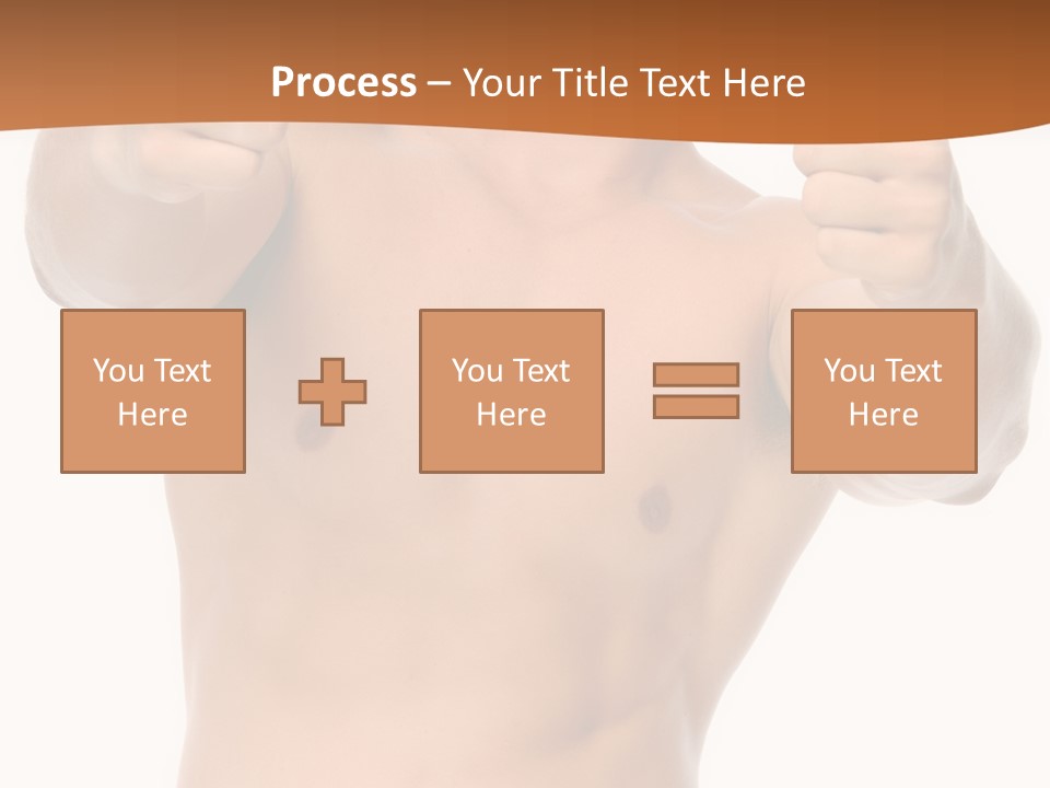 Thumbs Up Topless Fitness PowerPoint Template