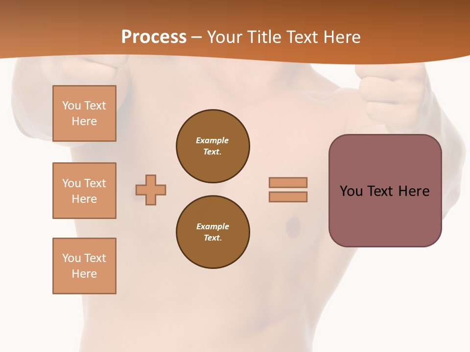 Thumbs Up Topless Fitness PowerPoint Template
