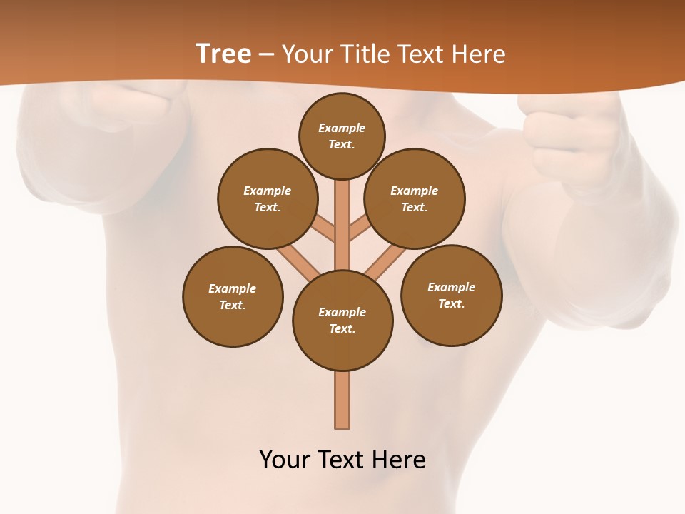 Thumbs Up Topless Fitness PowerPoint Template