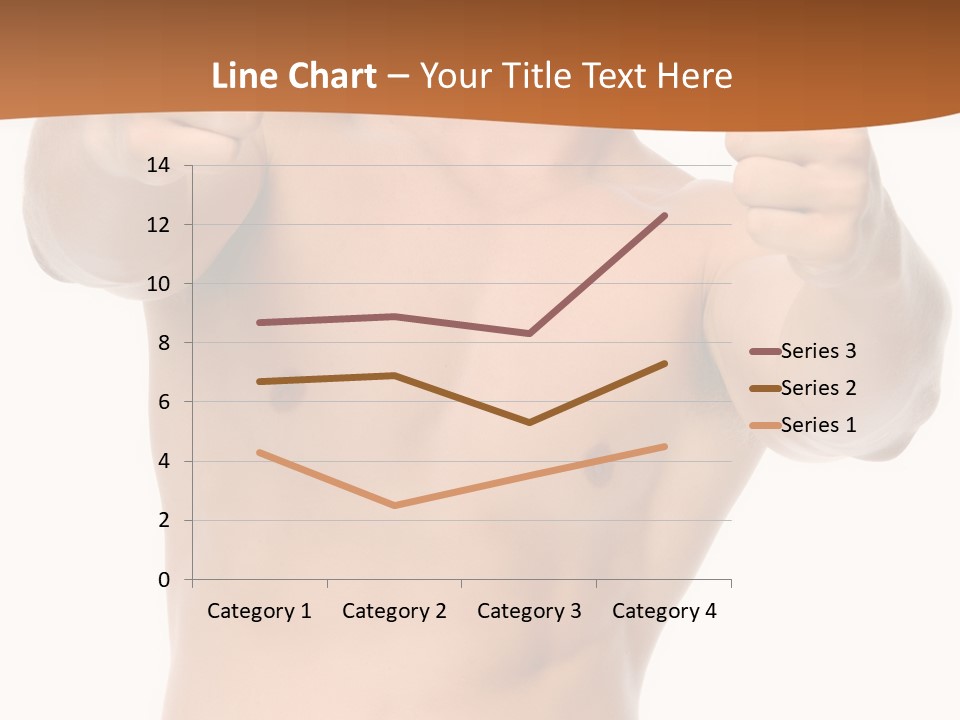 Thumbs Up Topless Fitness PowerPoint Template