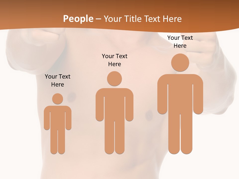 Thumbs Up Topless Fitness PowerPoint Template