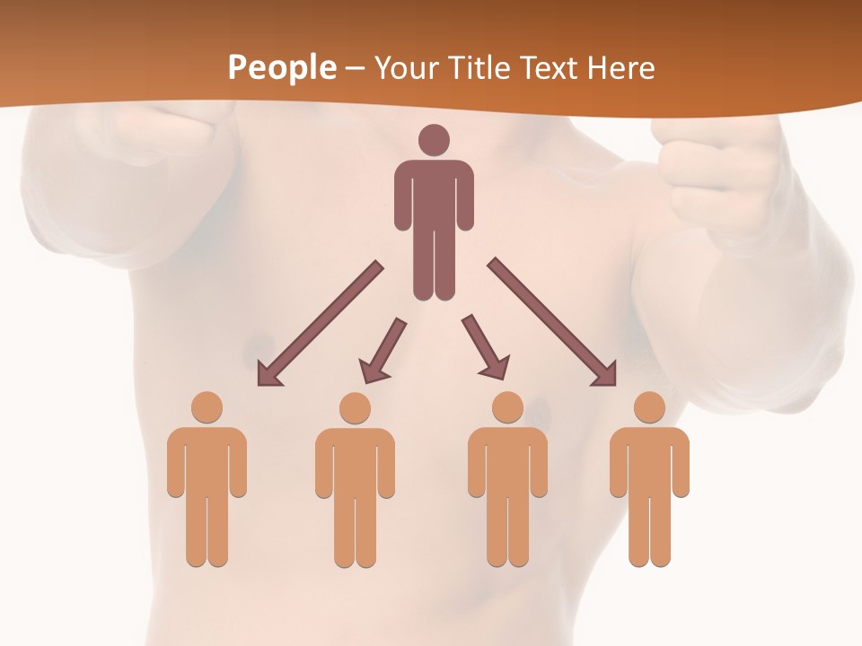 Thumbs Up Topless Fitness PowerPoint Template