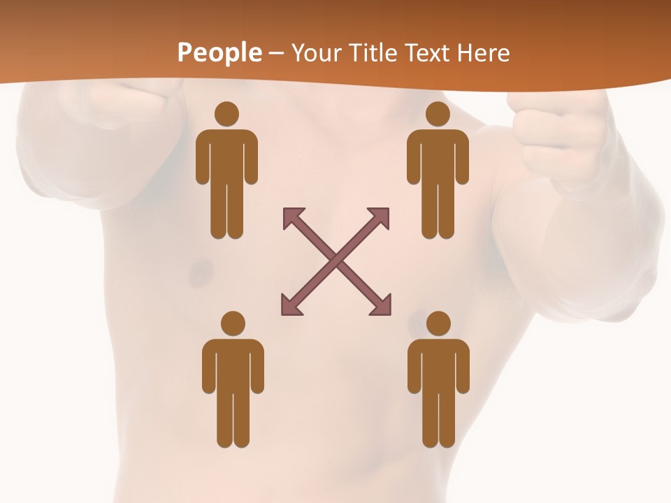 Thumbs Up Topless Fitness PowerPoint Template