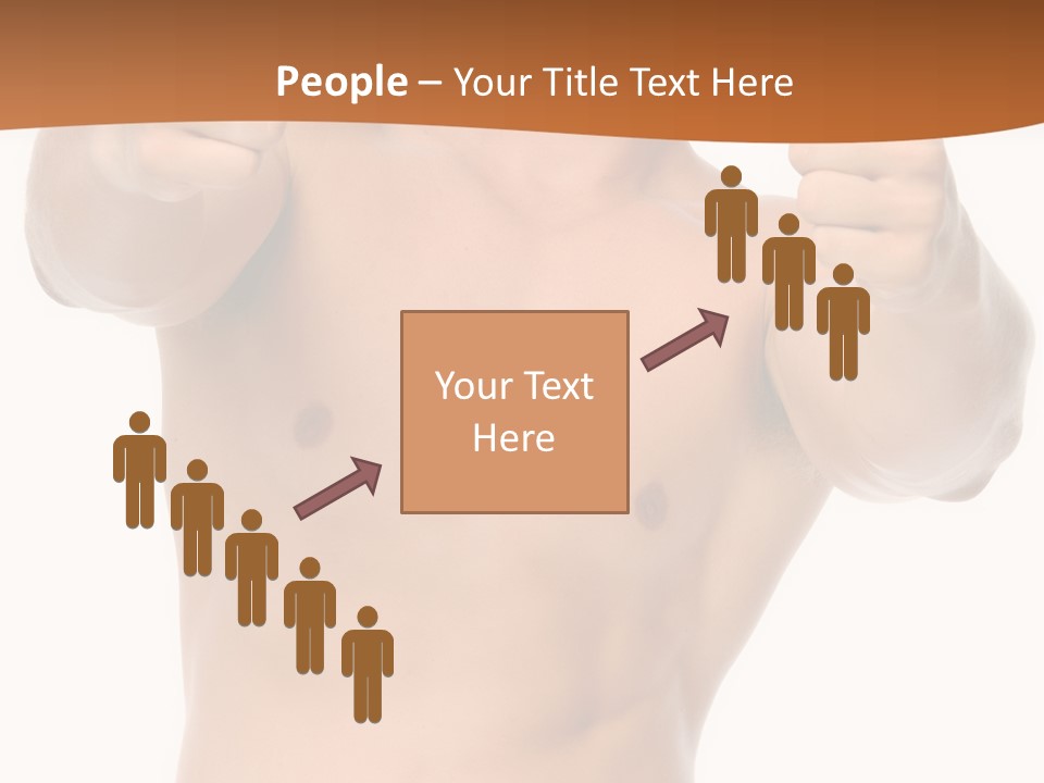 Thumbs Up Topless Fitness PowerPoint Template