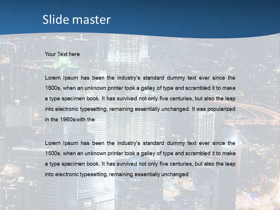 Kuala Traffic Grows PowerPoint Template