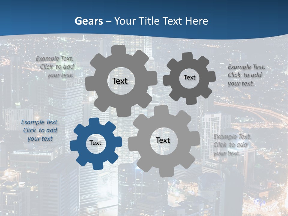 Kuala Traffic Grows PowerPoint Template