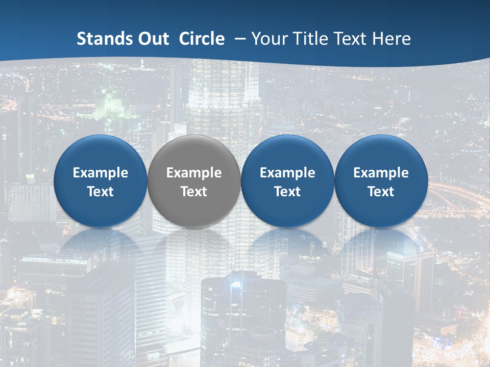 Kuala Traffic Grows PowerPoint Template