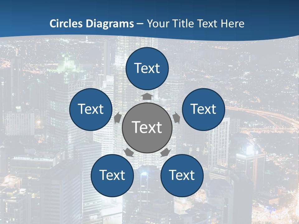 Kuala Traffic Grows PowerPoint Template